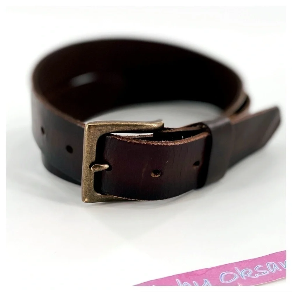 Wrangler Men's Genuine Leather Brown Belt 38/95